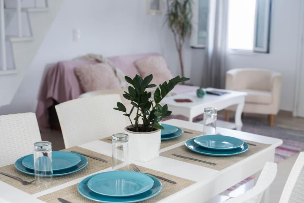 White Wave Villa, 3Min Walk From Beach Kamari  Luaran gambar